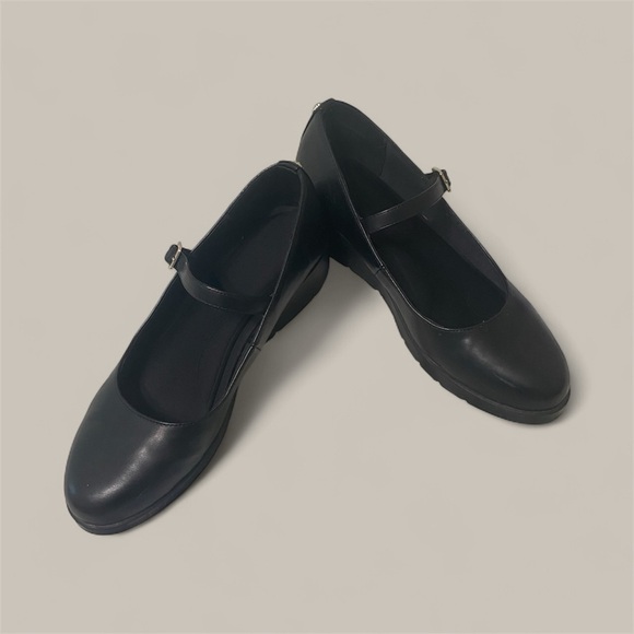 Anne Klein Classic Black Strap Loafers - Picture 1 of 3